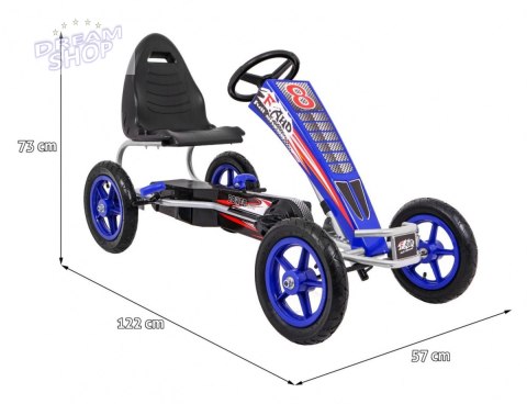Gokart Na Pedały Full Ahead AIR Niebieski Gokart Na Pedały Full Ahead AIR Niebieski