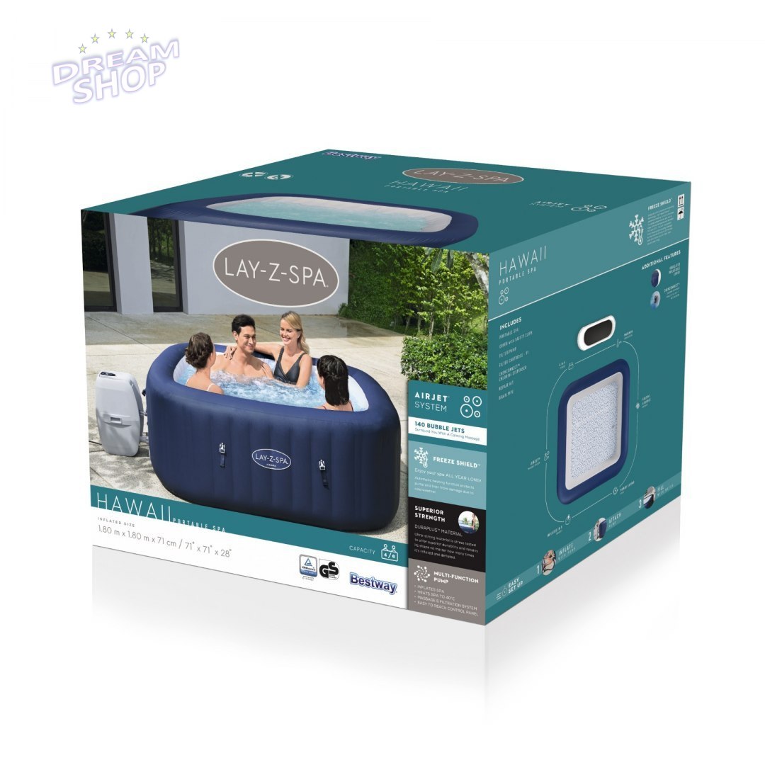 Lay-Z-Spa Hawaii AirJet Jacuzzi BESTWAY Lay-Z-Spa Hawaii AirJet Jacuzzi BESTWAY