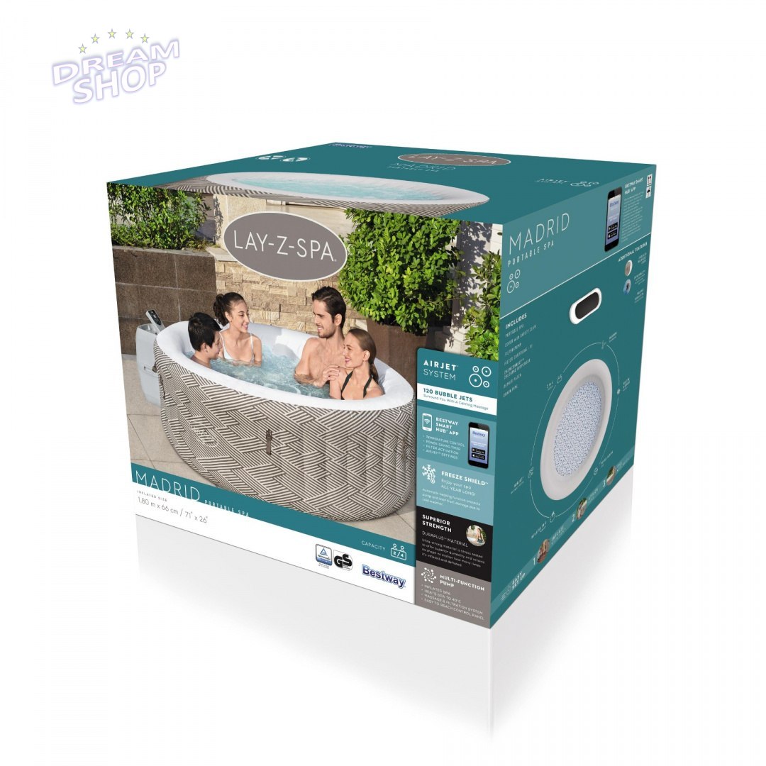 Lay-Z-Spa Madrid Jacuzzi BESTWAY Lay-Z-Spa Madrid Jacuzzi BESTWAY