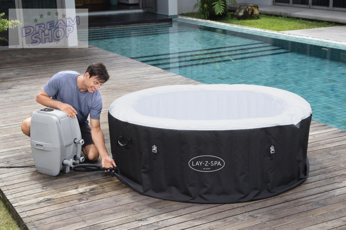 Lay-Z-Spa Miami Jacuzzi BESTWAY Lay-Z-Spa Miami Jacuzzi BESTWAY