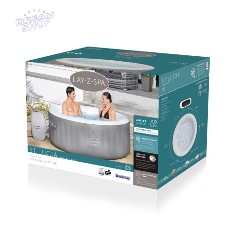 Lay-Z-Spa ST Lucia Jacuzzi BESTWAY Lay-Z-Spa ST Lucia Jacuzzi BESTWAY