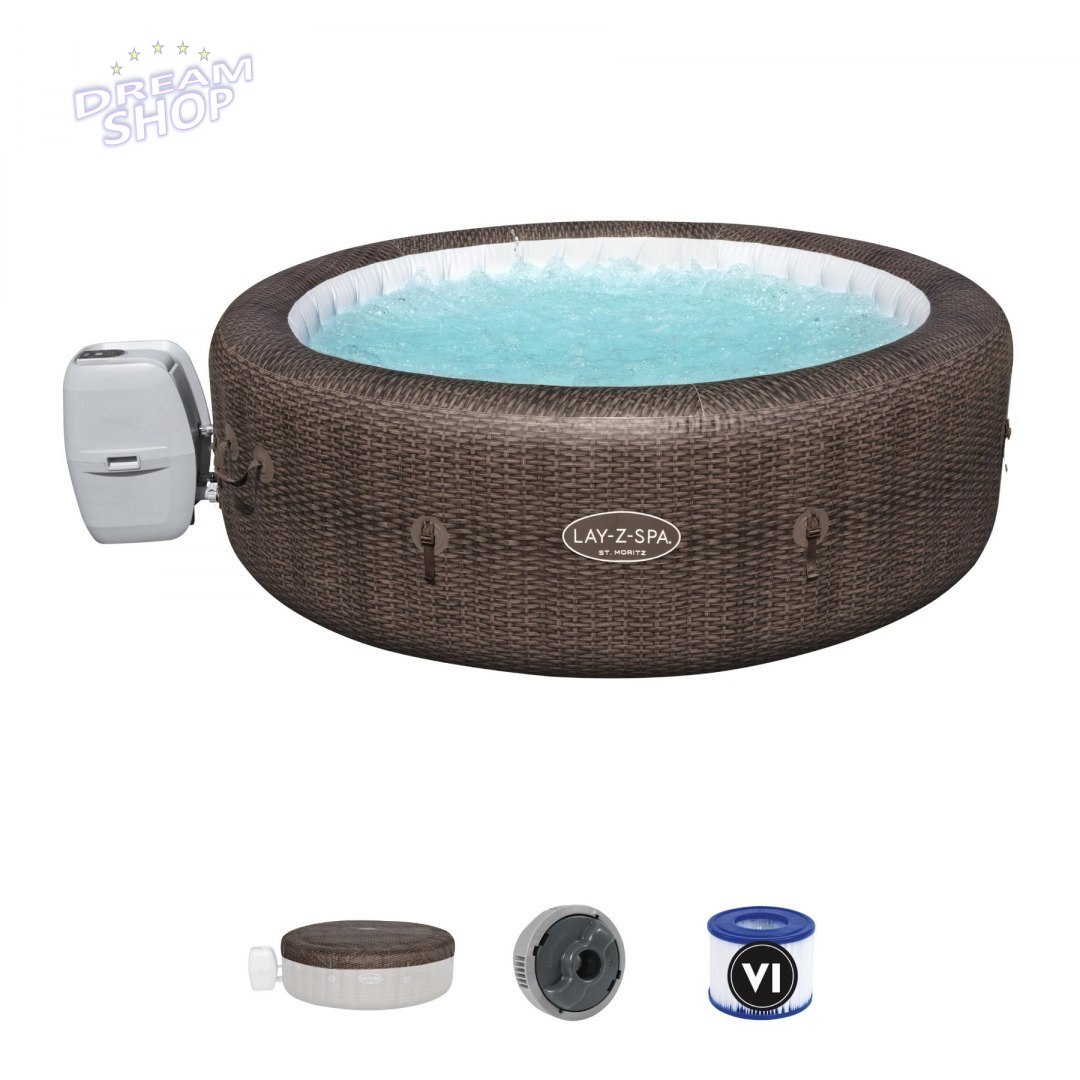 Lay-Z-Spa ST Moritz AirJet Jacuzzi BESTWAY Lay-Z-Spa ST Moritz AirJet Jacuzzi BESTWAY
