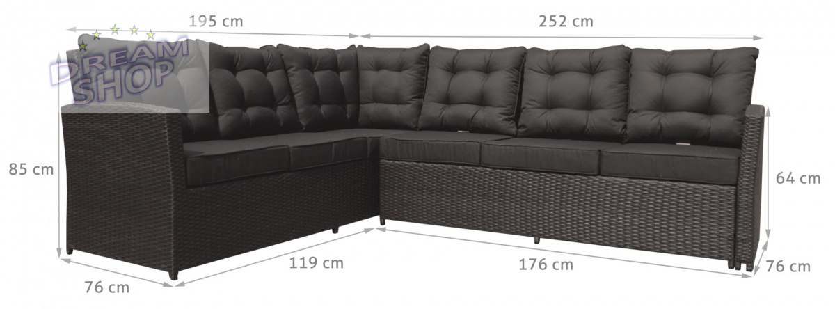 Meble Ogrodowe Rattan Narożniki Wysoki Stół Brązowy Meble Ogrodowe Rattan Narożniki Wysoki Stół Brązowy