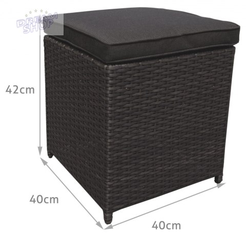 Meble Ogrodowe Rattan Narożniki Wysoki Stół Brązowy Meble Ogrodowe Rattan Narożniki Wysoki Stół Brązowy