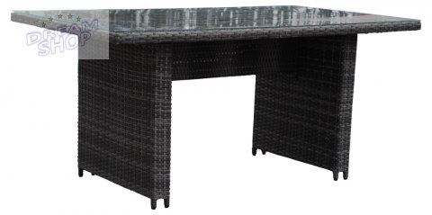 Meble Ogrodowe Rattan Narożniki Wysoki Stół Szary Meble Ogrodowe Rattan Narożniki Wysoki Stół Szary