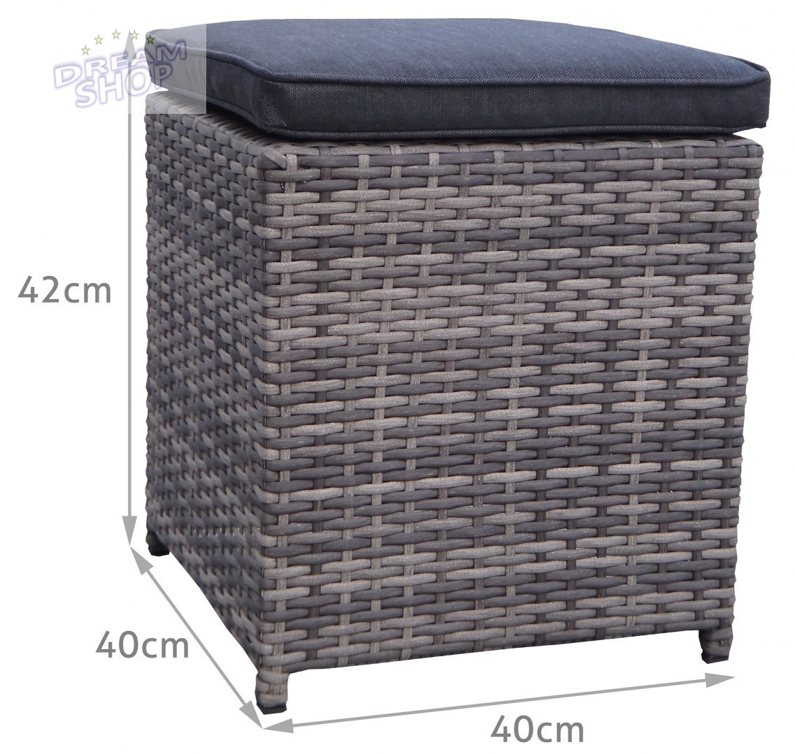 Meble Ogrodowe Rattan Narożniki Wysoki Stół Szary Meble Ogrodowe Rattan Narożniki Wysoki Stół Szary