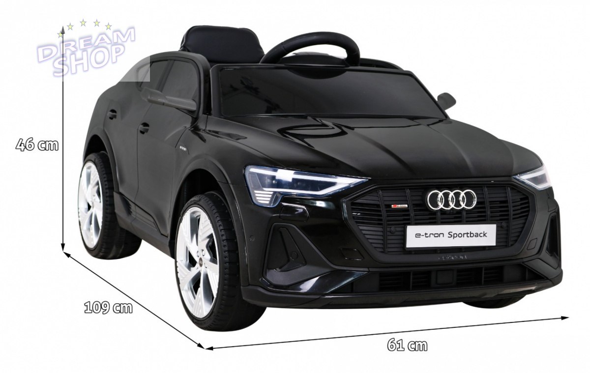 Pojazd Audi E-Tron Sportback Czarny Pojazd Audi E-Tron Sportback Czarny
