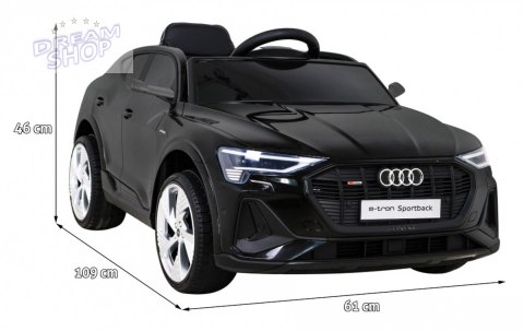 Pojazd Audi E-Tron Sportback Czarny Pojazd Audi E-Tron Sportback Czarny