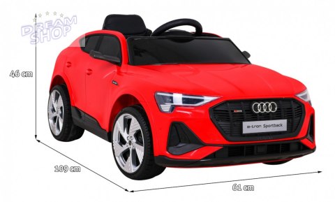 Pojazd Audi E-Tron Sportback Czerwony Pojazd Audi E-Tron Sportback Czerwony