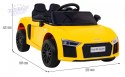 Pojazd Audi R8 Żółty