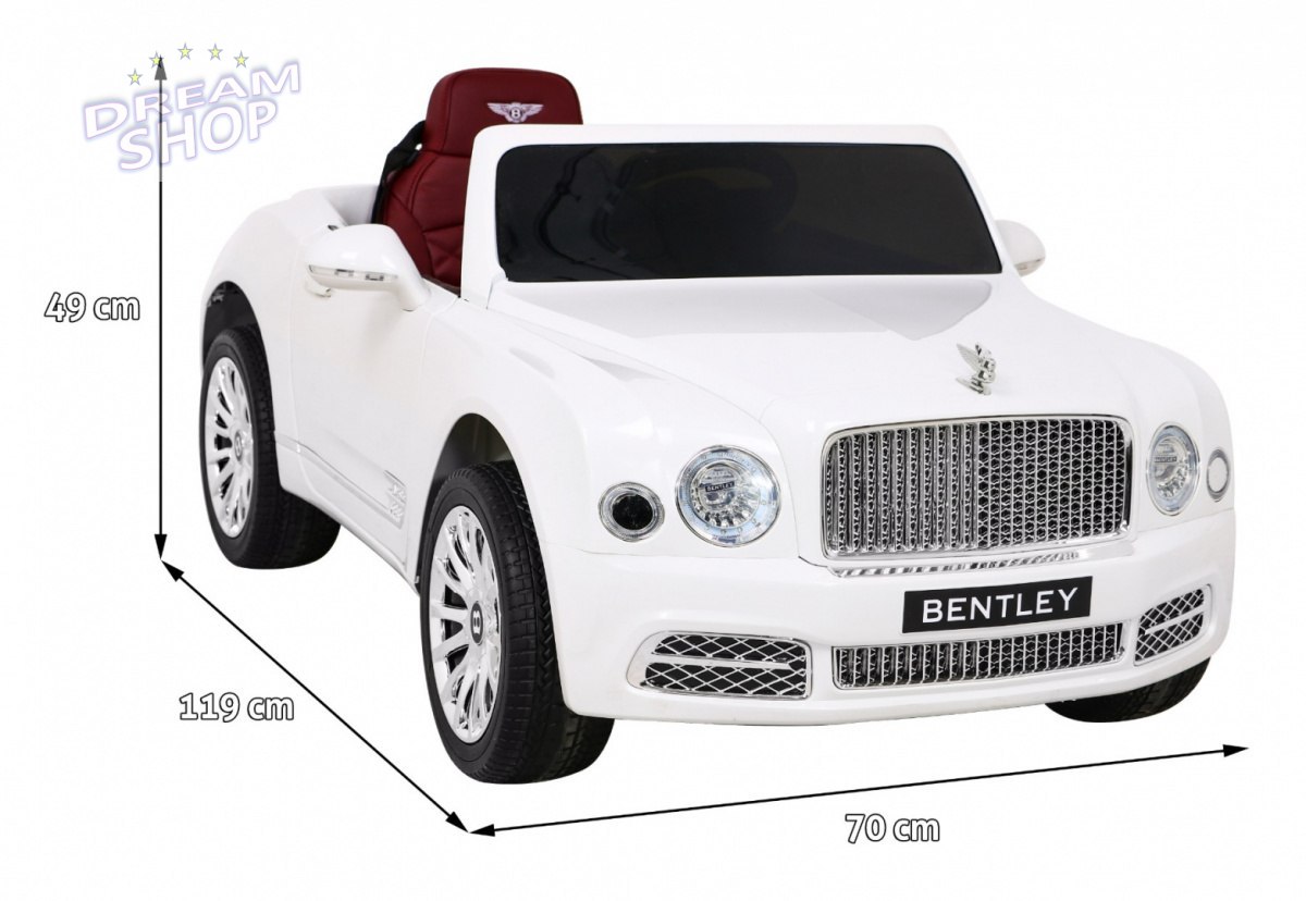 Pojazd Bentley Mulsanne Biały Pojazd Bentley Mulsanne Biały