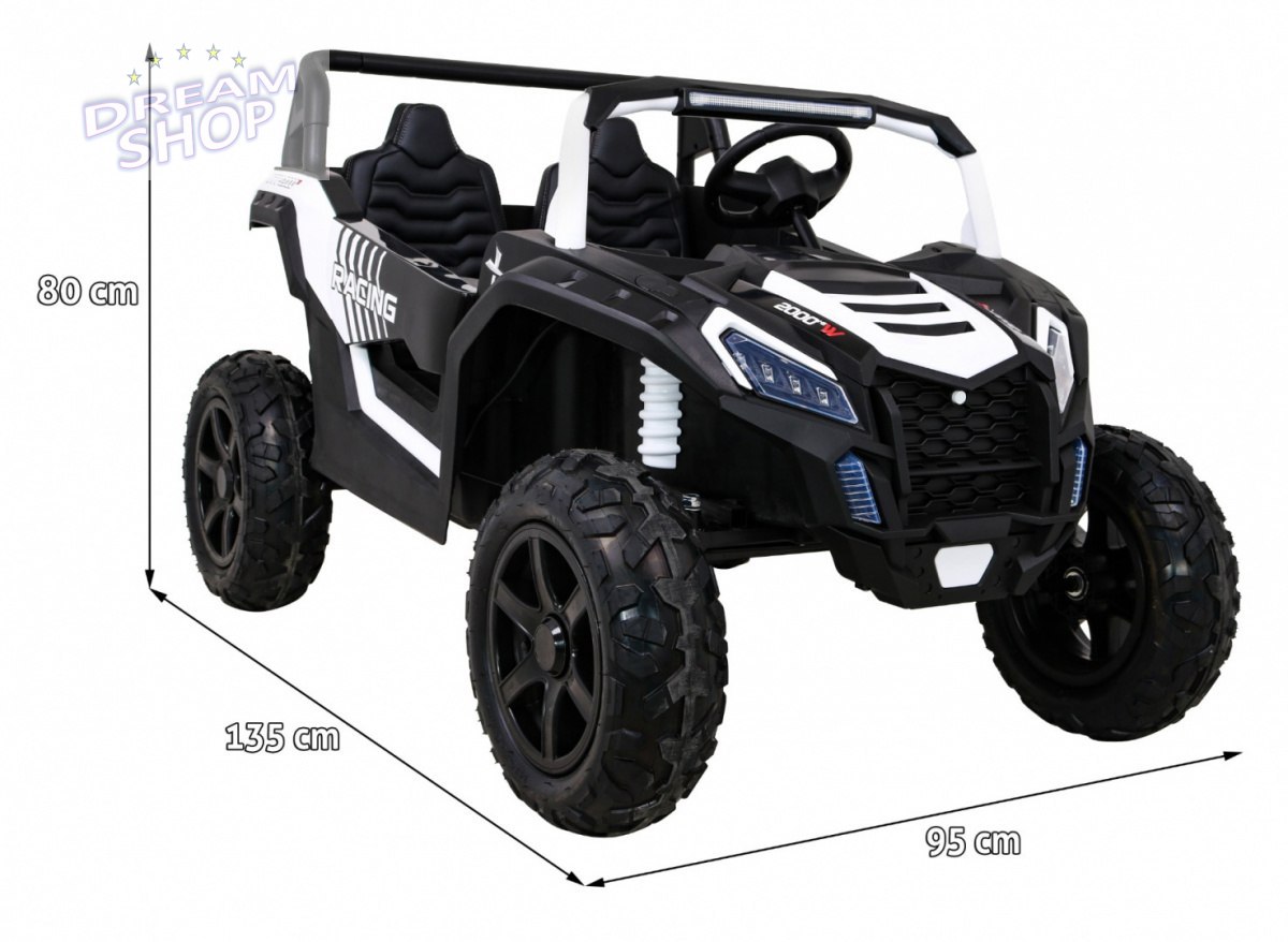 Pojazd Buggy ATV STRONG Racing Biały Pojazd Buggy ATV STRONG Racing Biały