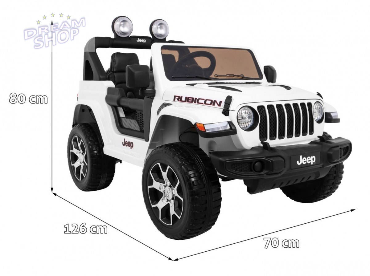 Pojazd Jeep Wrangler Rubicon Biały Pojazd Jeep Wrangler Rubicon Biały
