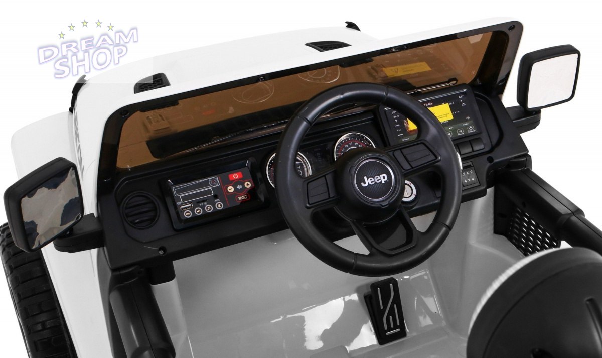 Pojazd Jeep Wrangler Rubicon Biały Pojazd Jeep Wrangler Rubicon Biały