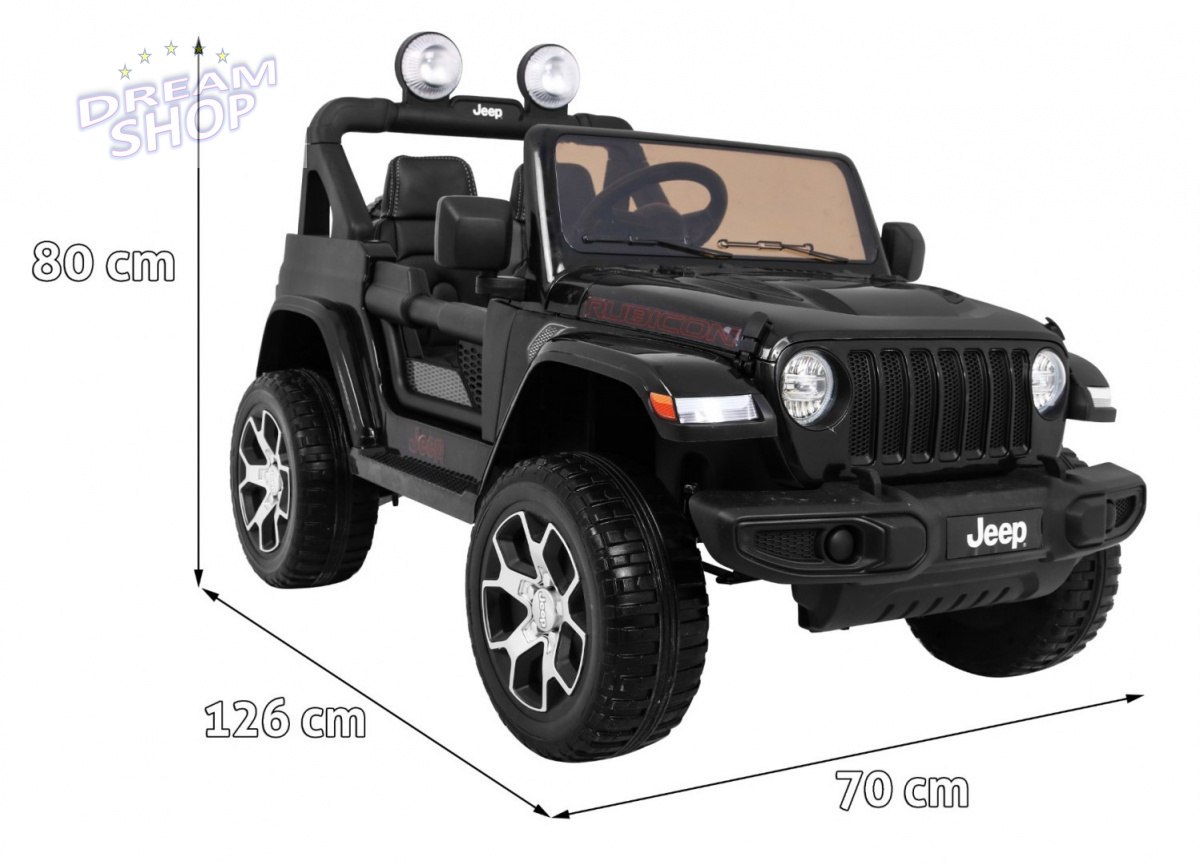 Pojazd Jeep Wrangler Rubicon Czarny Pojazd Jeep Wrangler Rubicon Czarny