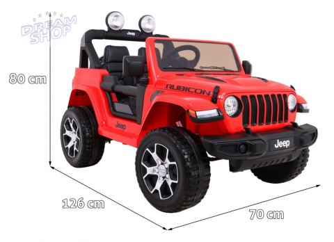 Pojazd Jeep Wrangler Rubicon Czerwony Pojazd Jeep Wrangler Rubicon Czerwony