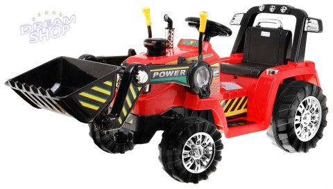 Pojazd Koparka Traktor Czerwona Pojazd Koparka Traktor Czerwona