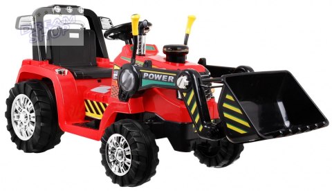 Pojazd Koparka Traktor Czerwona Pojazd Koparka Traktor Czerwona
