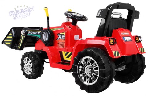 Pojazd Koparka Traktor Czerwona Pojazd Koparka Traktor Czerwona