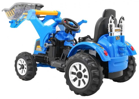 Pojazd Koparka Traktor Niebieska Pojazd Koparka Traktor Niebieska