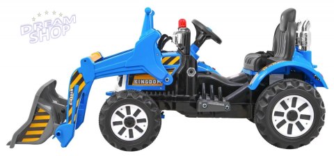 Pojazd Koparka Traktor Niebieska Pojazd Koparka Traktor Niebieska