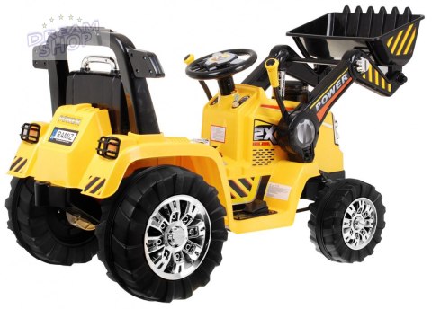 Pojazd Koparka Traktor Żółta Pojazd Koparka Traktor Żółta