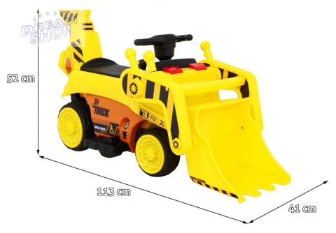 Pojazd Koparka Traktor Żółty Pojazd Koparka Traktor Żółty