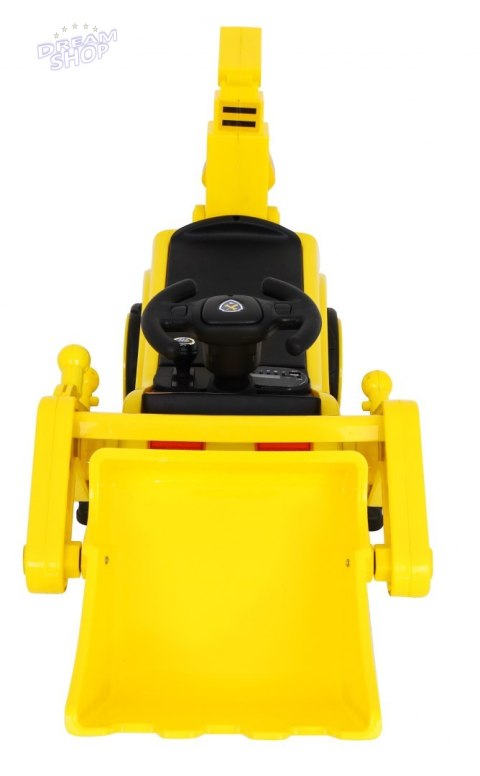 Pojazd Koparka Traktor Żółty Pojazd Koparka Traktor Żółty