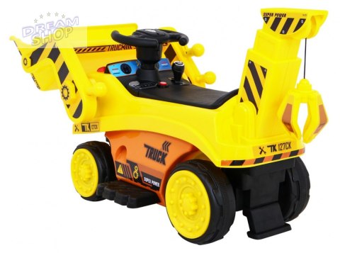Pojazd Koparka Traktor Żółty Pojazd Koparka Traktor Żółty