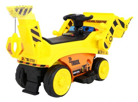Pojazd Koparka Traktor Żółty Pojazd Koparka Traktor Żółty