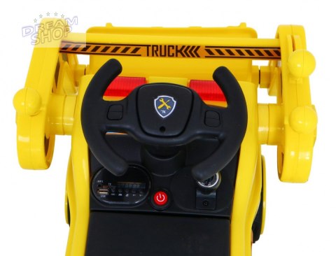 Pojazd Koparka Traktor Żółty Pojazd Koparka Traktor Żółty