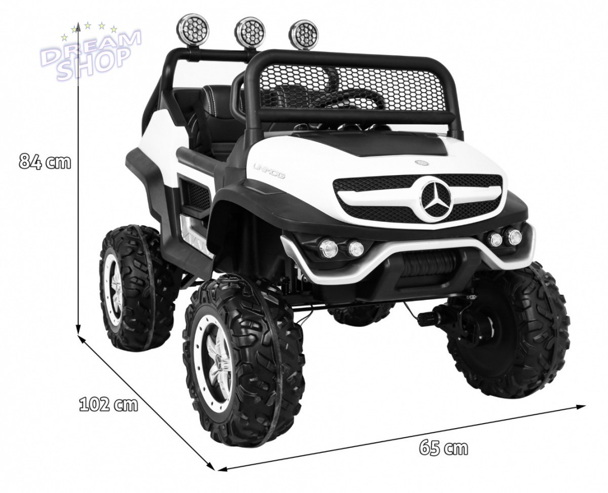 Pojazd Mercedes BENZ UNIMOG Biały Pojazd Mercedes BENZ UNIMOG Biały