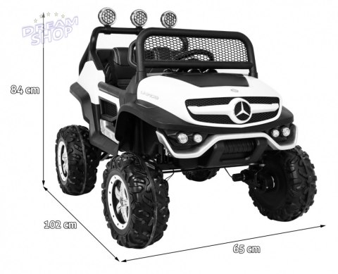 Pojazd Mercedes BENZ UNIMOG Biały Pojazd Mercedes BENZ UNIMOG Biały