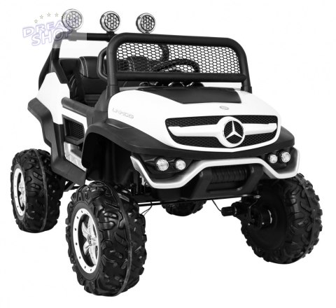Pojazd Mercedes BENZ UNIMOG Biały Pojazd Mercedes BENZ UNIMOG Biały