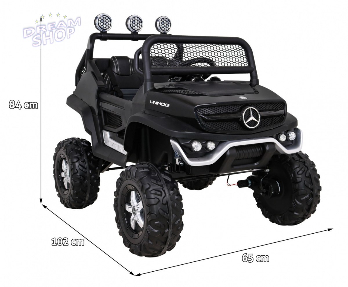 Pojazd Mercedes BENZ UNIMOG Czarny Pojazd Mercedes BENZ UNIMOG Czarny