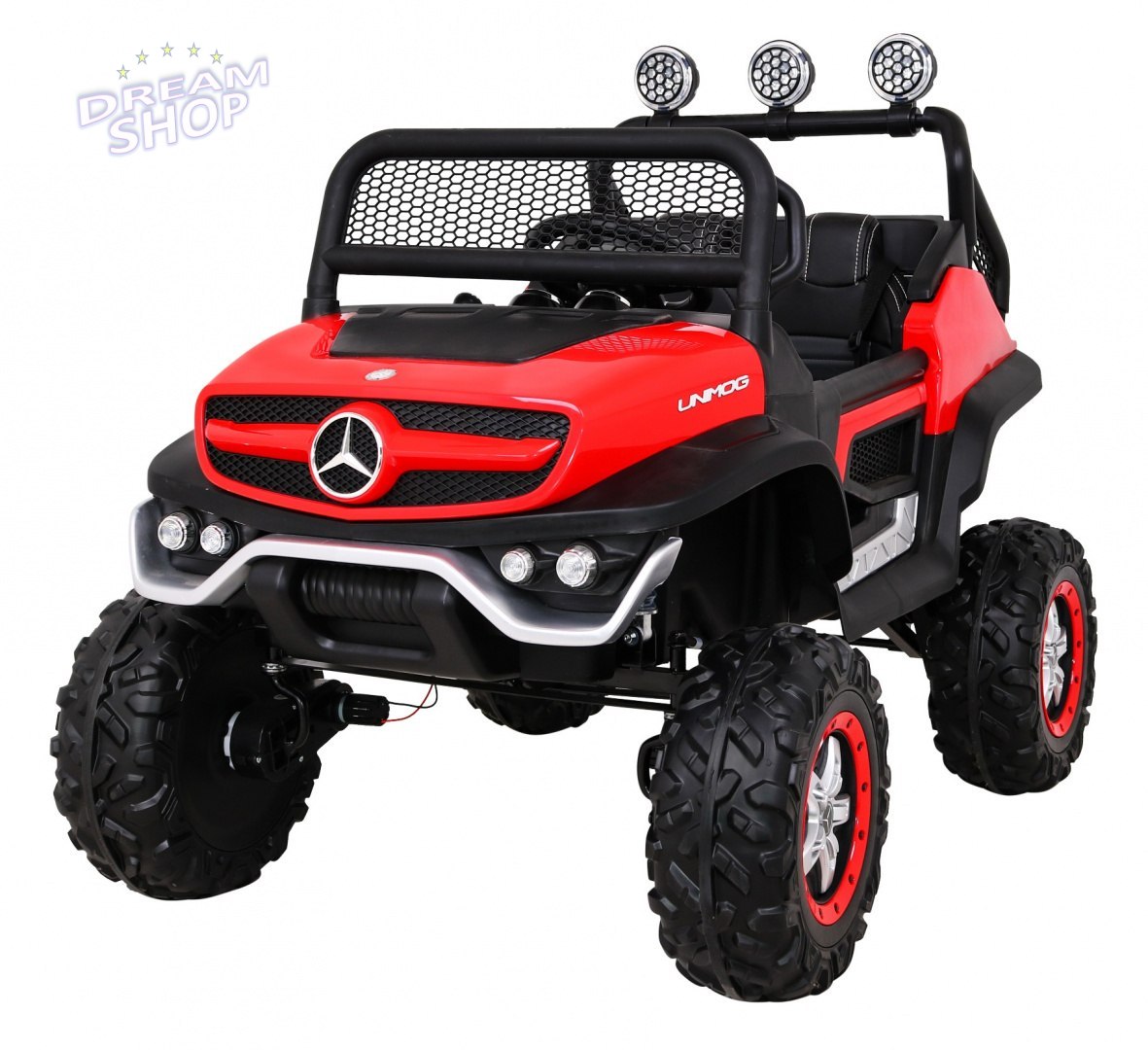 Pojazd Mercedes BENZ UNIMOG Czerwony Pojazd Mercedes BENZ UNIMOG Czerwony