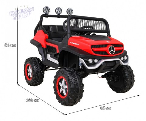 Pojazd Mercedes BENZ UNIMOG Czerwony Pojazd Mercedes BENZ UNIMOG Czerwony