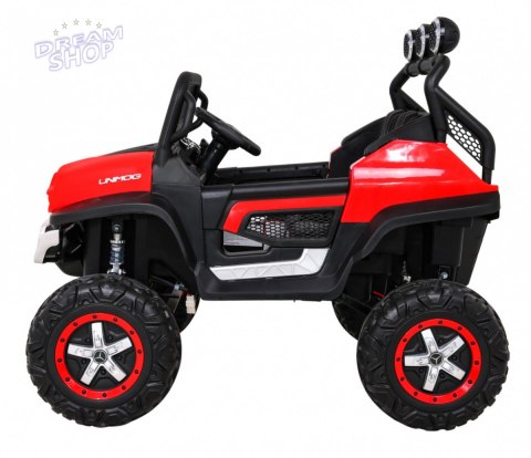 Pojazd Mercedes BENZ UNIMOG Czerwony Pojazd Mercedes BENZ UNIMOG Czerwony