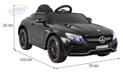 Pojazd Mercedes Benz C63 AMG Czarny Pojazd Mercedes Benz C63 AMG Czarny