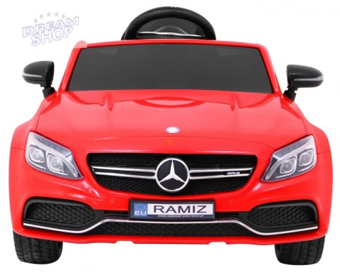 Pojazd Mercedes Benz C63 AMG Czerwony Pojazd Mercedes Benz C63 AMG Czerwony