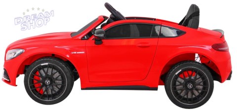 Pojazd Mercedes Benz C63 AMG Czerwony Pojazd Mercedes Benz C63 AMG Czerwony