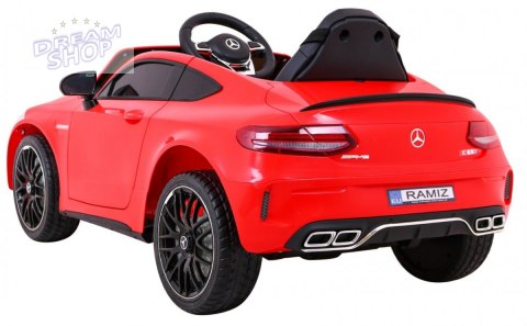 Pojazd Mercedes Benz C63 AMG Czerwony Pojazd Mercedes Benz C63 AMG Czerwony