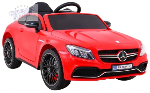 Pojazd Mercedes Benz C63 AMG Czerwony Pojazd Mercedes Benz C63 AMG Czerwony