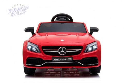 Pojazd Mercedes Benz C63 AMG Czerwony Pojazd Mercedes Benz C63 AMG Czerwony