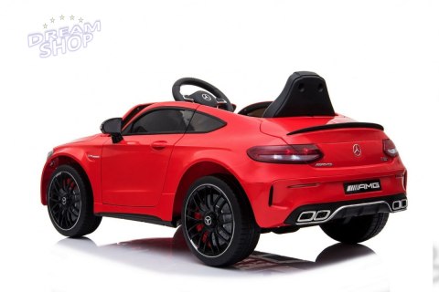 Pojazd Mercedes Benz C63 AMG Czerwony Pojazd Mercedes Benz C63 AMG Czerwony