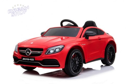 Pojazd Mercedes Benz C63 AMG Czerwony Pojazd Mercedes Benz C63 AMG Czerwony