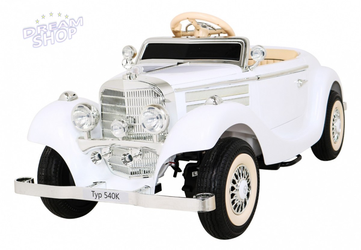 Pojazd Mercedes Benz Retro Typ 540A Biały Pojazd Mercedes Benz Retro Typ 540A Biały