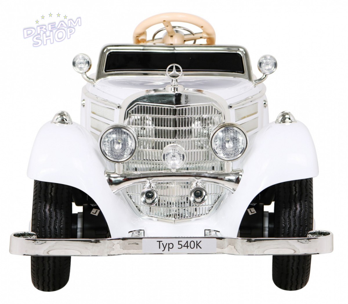 Pojazd Mercedes Benz Retro Typ 540A Biały Pojazd Mercedes Benz Retro Typ 540A Biały
