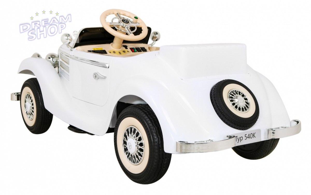 Pojazd Mercedes Benz Retro Typ 540A Biały Pojazd Mercedes Benz Retro Typ 540A Biały