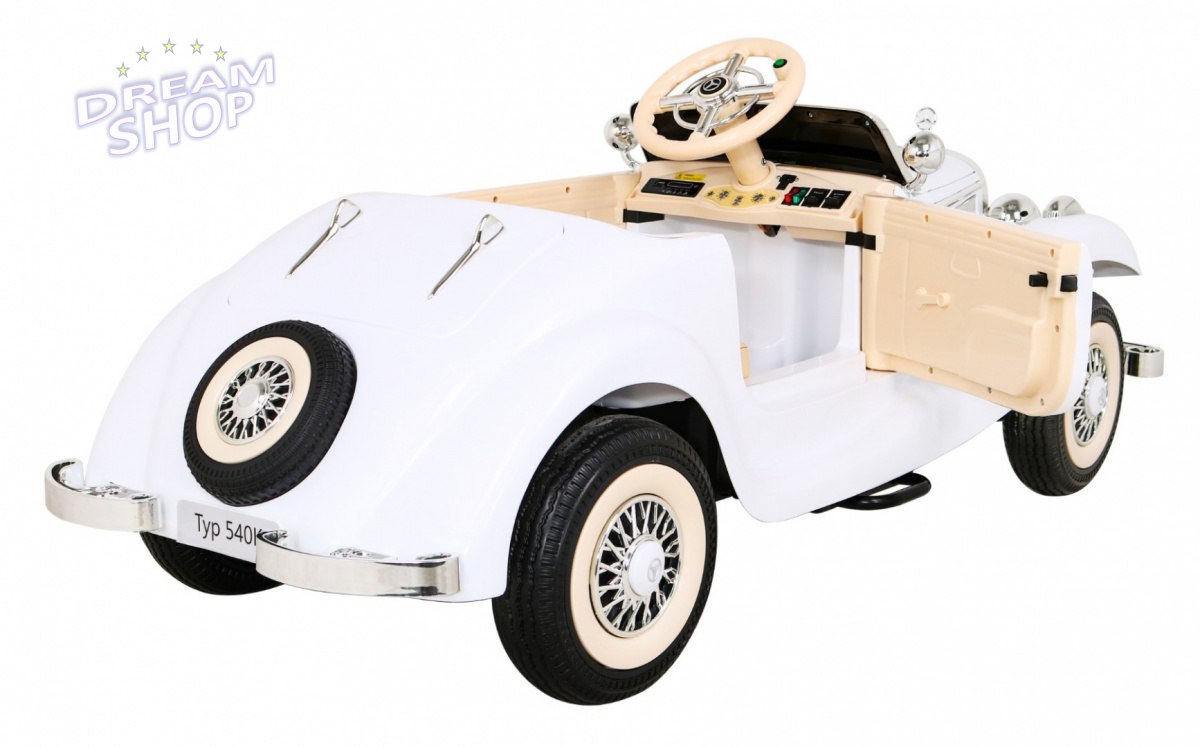 Pojazd Mercedes Benz Retro Typ 540A Biały Pojazd Mercedes Benz Retro Typ 540A Biały